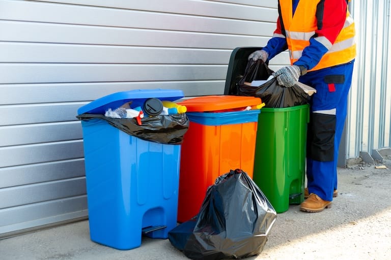 Residential waste collection in Clapham